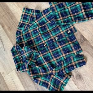 Tartan top and skirt set